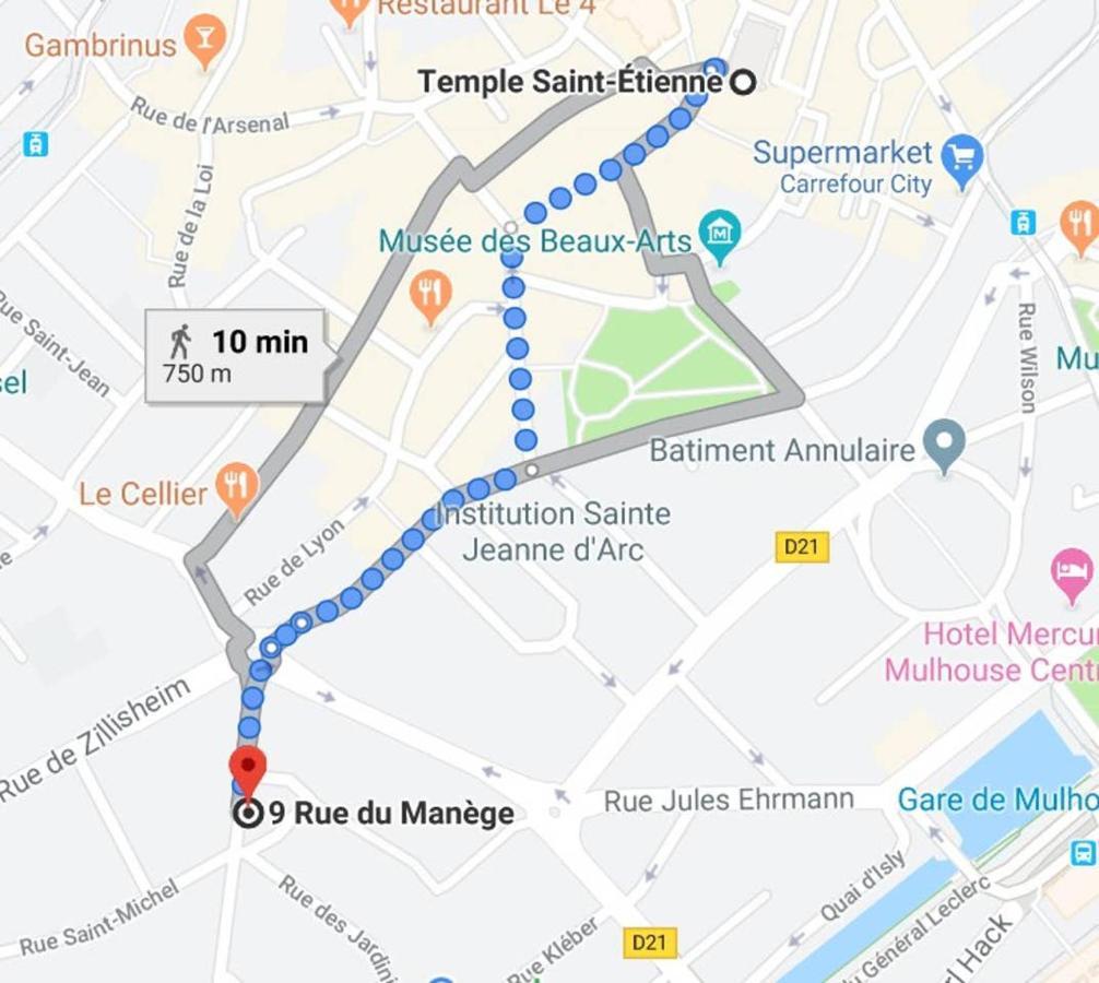 3P Cosy A Mulhouse, 55 M2 Apartman Kültér fotó
